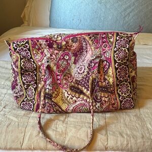 Vera Bradley Hot Pink Floral Weekender bag